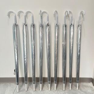 透明雨新伞景区地爆铁站网红车站款照无品牌/长柄清简约时尚热拍