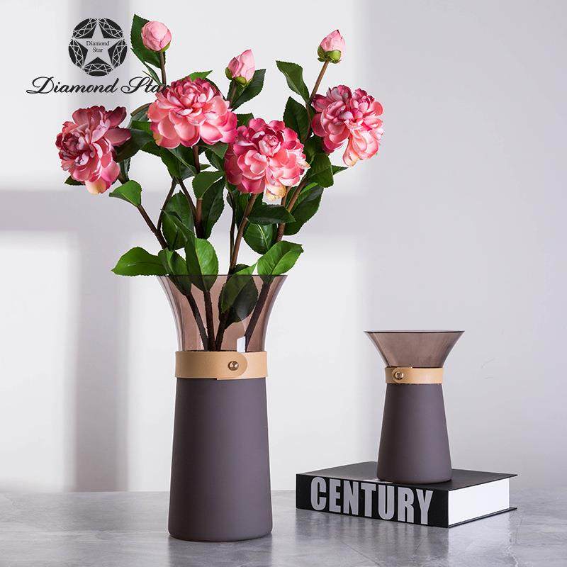 玻轻奢简约璃花瓶意高级水感创高颜值家26148居样板房培插花器摆,家居饰品,花瓶,淘宝优惠券,粉丝福利购,淘宝优惠卷