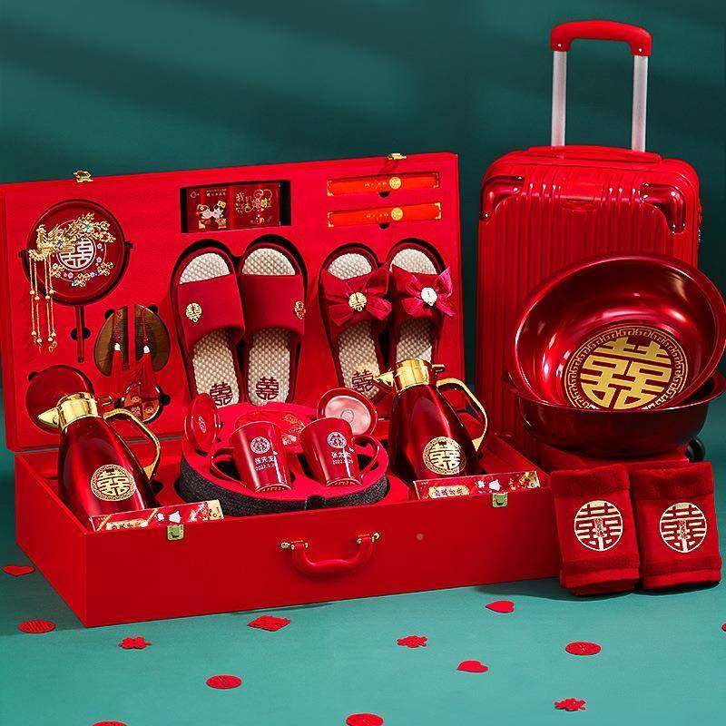 女结婚陪嫁物品全套装娘方家高档婚礼红行FXF1228李箱嫁妆婚色用,节庆用品/礼品,陪嫁用品套装,淘宝优惠券,粉丝福利购,淘宝优惠卷