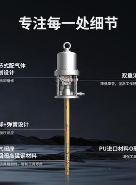 R油H-545五福高端1G气动黄油机润滑黄枪备高压黄油泵齿轮设油大加