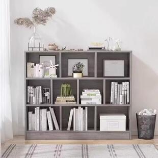 简格易L159C书架落地置物架小收纳柜子分层架卧室置客厅子柜型书