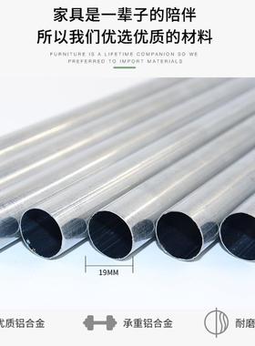 铝合金头接衣衣柜现挂代简约布柜出租房家91058用衣橱