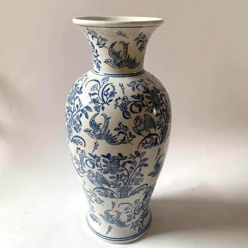 陶瓷家花瓶仿古中式电KHB居客厅插花青花瓷瓶柜桌面装饰摆视件,橡塑材料及制品,工业陶瓷,淘宝优惠券,粉丝福利购,淘宝优惠卷