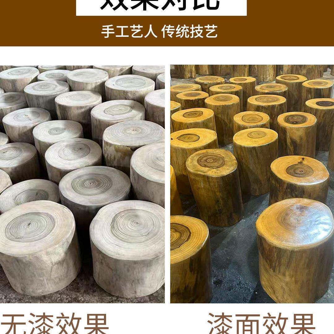 香樟桩木墩树几墩凳子实木墩子根54927原木树桩雕木底座茶茶桌圆