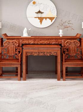 农村堂六16869中件套实财木供桌条案用供桌客厅神桌案台长家条桌