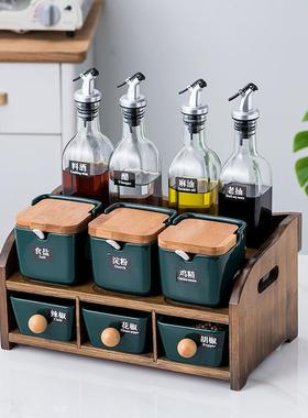 调瓶罐味料收纳盒调套装油壶MUV酱醋陶调瓷味玻璃盐味精料罐子调