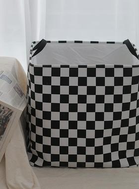 大容量被子收黑白格纳袋子衣整袋防理霉服潮带提防手搬家神器专用