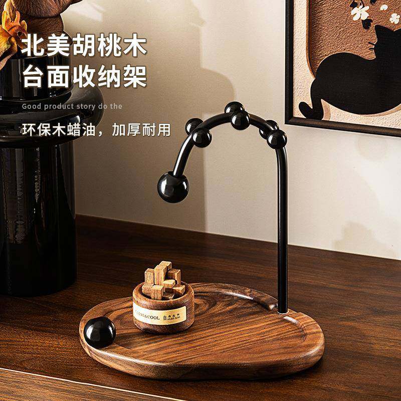 胡桃木玄关钥置匙收39414纳摆件入户门鞋柜高档托实木口物架盘,家装主材,卫浴置物架,淘宝优惠券,粉丝福利购,淘宝优惠卷