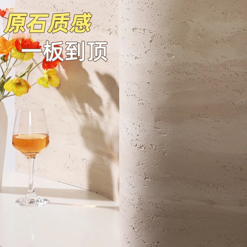 夯土板材超薄柔性石材软石软瓷夯土板轻质外墙饰面板软质可弯曲板