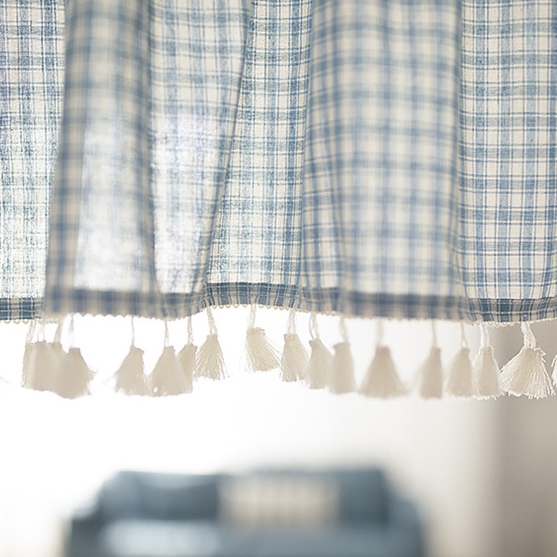 防蚊帘子遮挡橱柜短门帘挂帘防尘免打孔半帘小窗帘隔断帘宿舍半帘