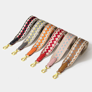 适用菜篮子斜挎肩带配件加厚帆布织E带单肩包带子红色包包宽肩带