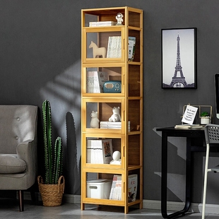 书架置物架落地客厅陈列柜展示柜多层收纳柜防尘储物柜Y书柜置物