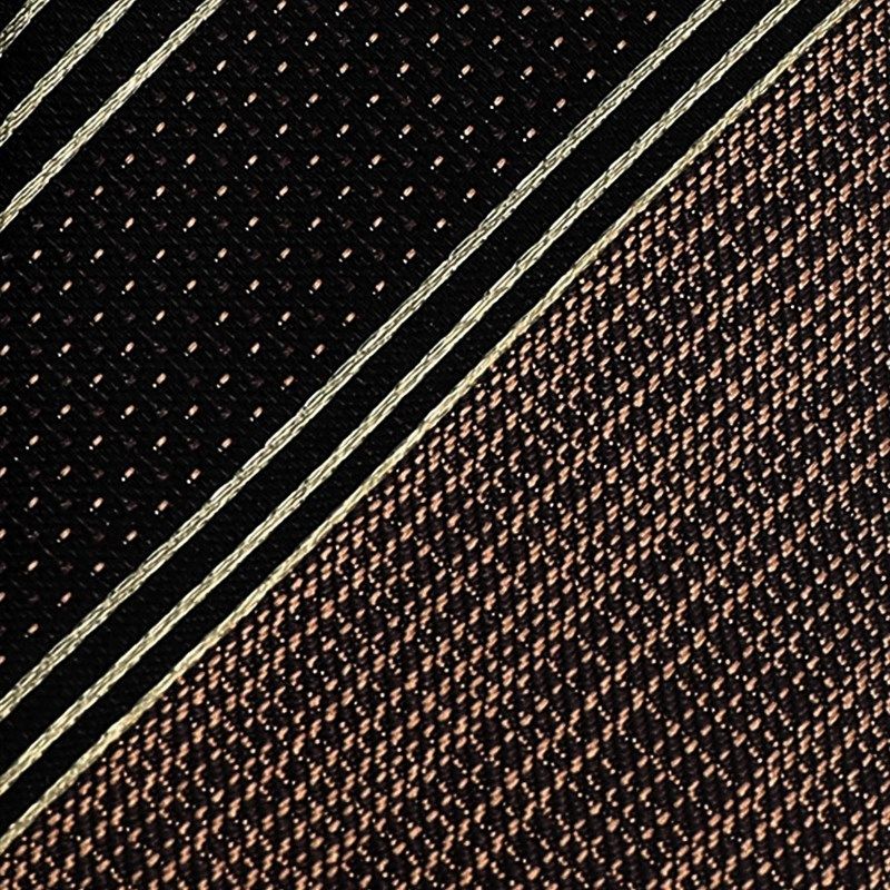 学院风领带男衬衫装饰女韩版细窄时尚棕色斜条纹简约手打潮5.5CM