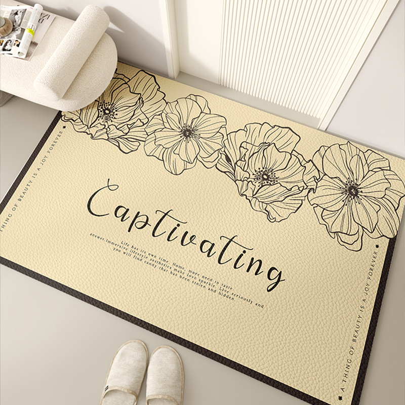 入户门地垫家用大门口皮革脚垫进门门垫可擦免洗防滑玄关地毯pvc