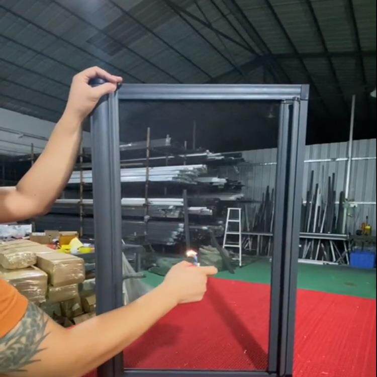 隐形卷筒纱窗伸刚缩高清自动回高透网卷纱门可拆VJD洗防式猫金网