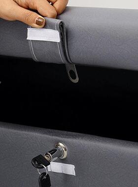 棉麻682布艺隐藏带锁娃沙娃收箱保密纳小发储物椅休息服装店凳子