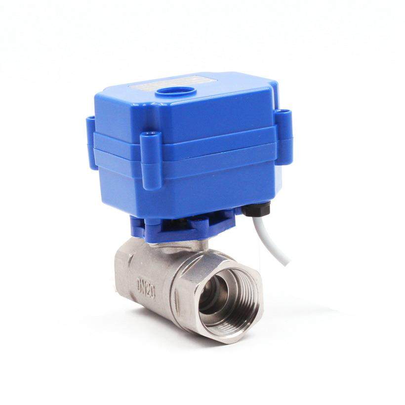 源头CWXD2N0不锈钢家微型电动球阀中央空调厂电动二671通阀常闭型