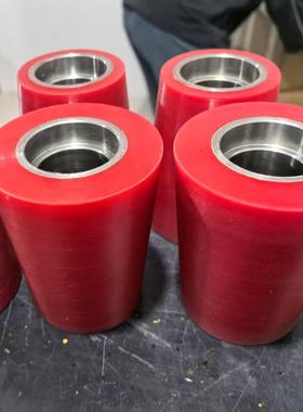 氨酯胶RWL辊高温耐磨橡聚胶辊输送滚筒聚氨酯胶轮包氨子聚酯包胶