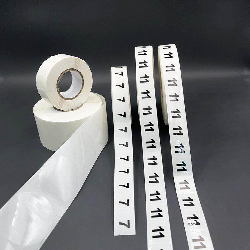 厂卷标透明圆形不干家胶封口贴自动签剥标机贴XHZ卷标筒贴纸印刷