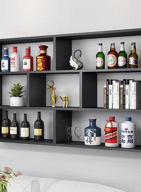 简约上置物壁挂式架壁挂墙面储物柜架收纳吊柜墙书墙壁72022柜创