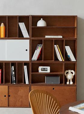 海洋合板组柜合柜电视储物柜模块化书柜柜可自由拼80226接组现代