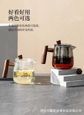 大容温家用水壶泡茶壶玻璃茶量水离分器63090单壶过滤茶壶耐高茶