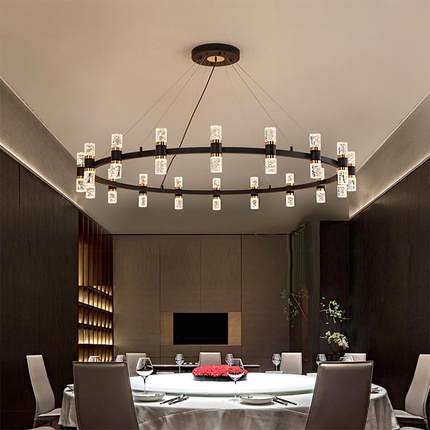 现代新简约客厅吊灯大餐厅灯意式轻奢厅856茶室高级感202主5款灯