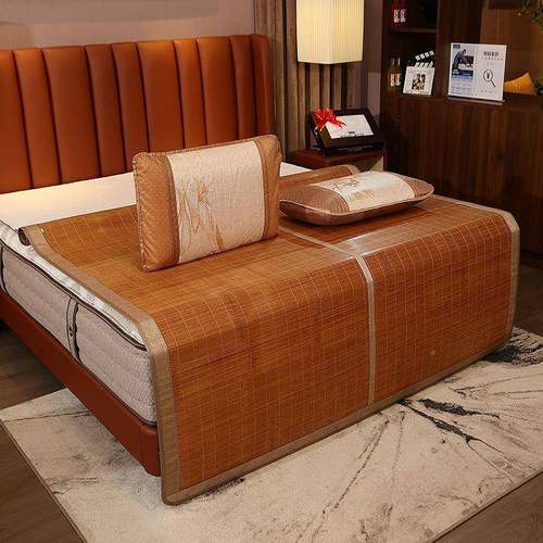 凉.席竹席.5家用席子可折厂家直供叠宿舍双面冰丝席06米草席18.m