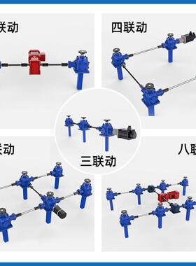 伞齿轮丝母杆升降机立式DFL/TBL0涡轮蜗杆滚同步升降机降珠螺螺杆