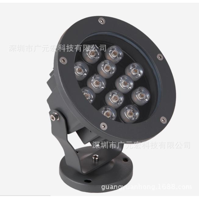 广w元宏LGYH-T020ED投光外灯户防水投射灯612w18w24w3648w圆w形方
