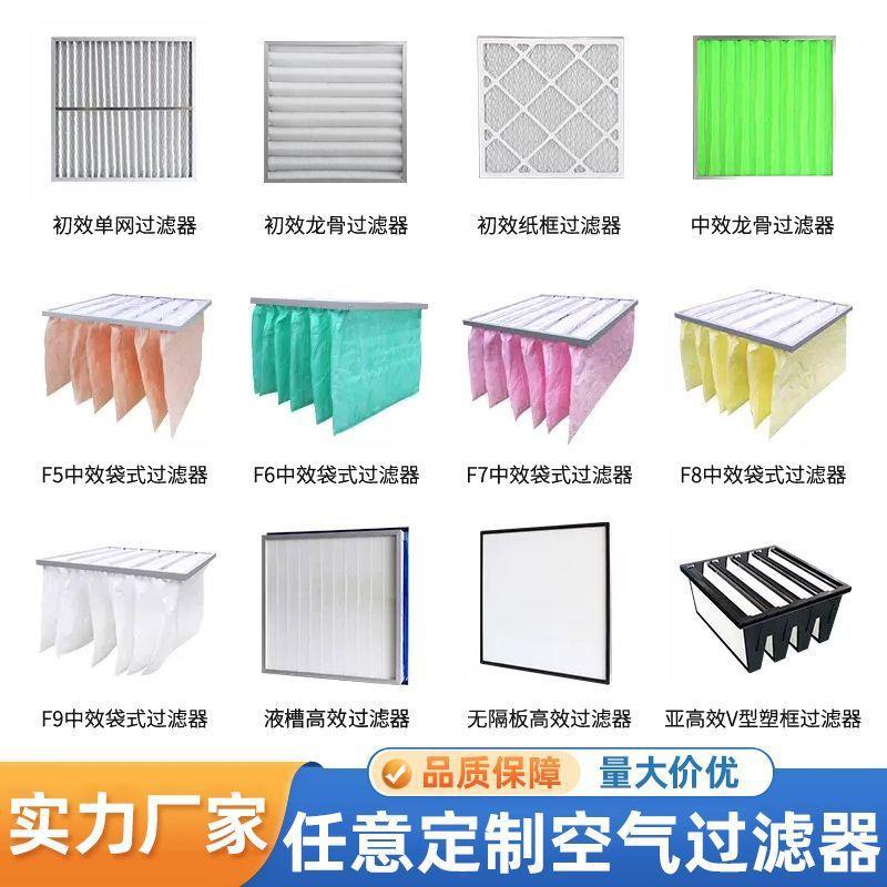 初效过滤器袋g4板式中效式无纺布净可清洗过网滤空调空PRG气除尘