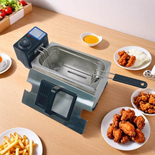 电炸炉商用炸锅炸薯条设油备家用单机加厚586炸油条定时缸双缸油