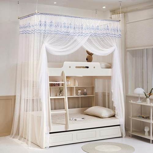 蚊帐家用20上2新5款吸顶粘钩式子母床上下一铺梯形体家用wilhWOng