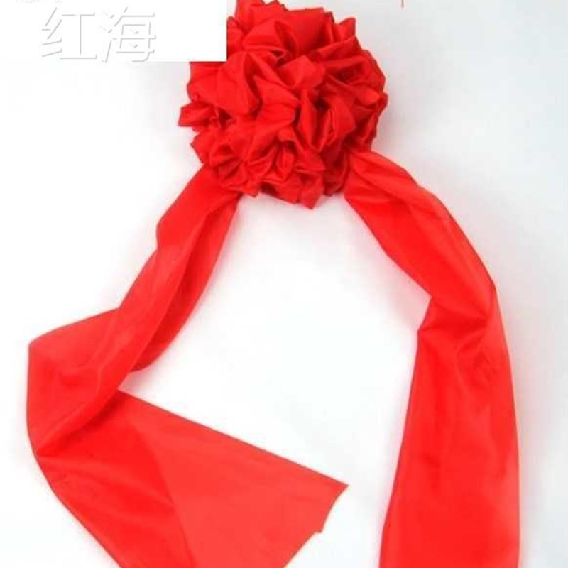 新居大红花球彩带喜庆大门红布装饰结婚新K房乔迁搬家入伙 伙进宅