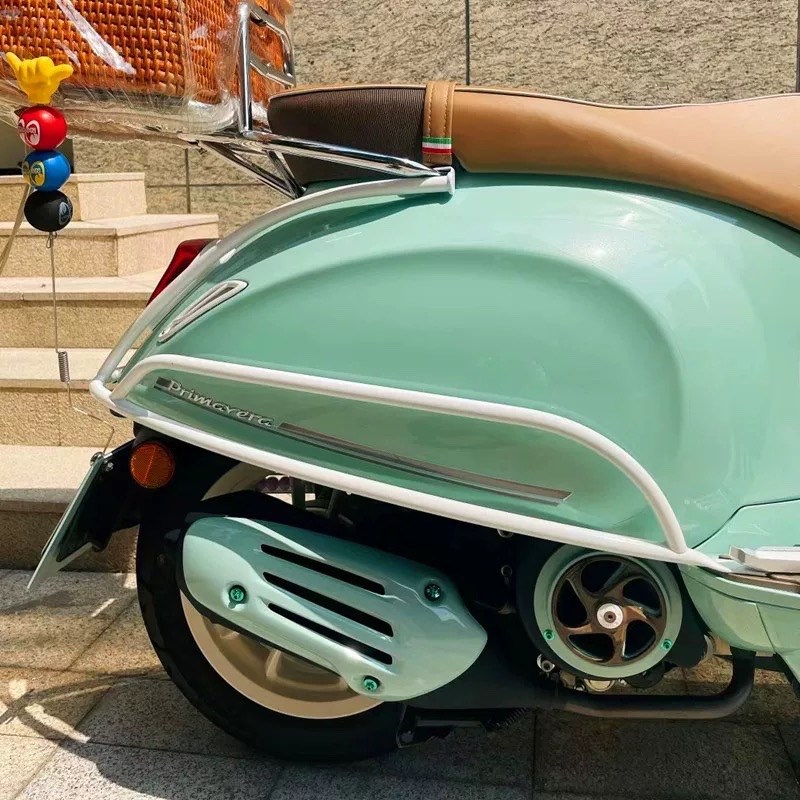 VESPA300原厂 防护杠 GTS300GTVF 6日版黑色 护杠前后 防摔杠 保