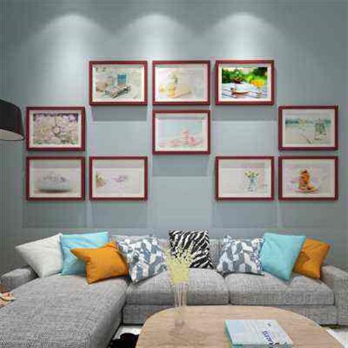 创意实木多款式楼梯照片墙组合客厅书I房办公室餐厅背饰挂墙相框