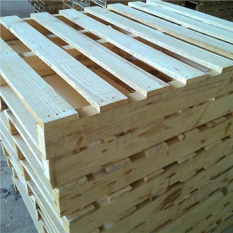 厂家实木盘二面叉木托盘流u进仓储QOI卸货多层木托板车叉木托卡板