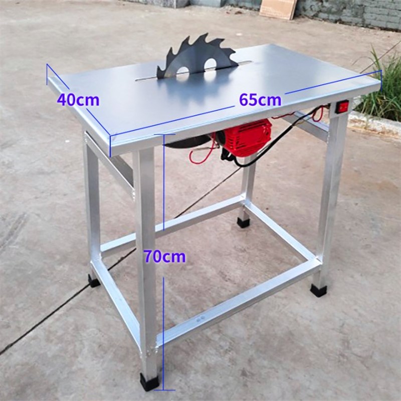 电动小推台锯架子台式电锯旧木工A台锯新K款家用圆木木工带锯机一