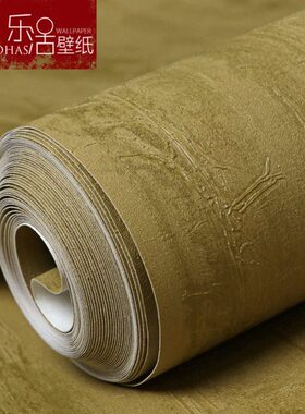 3D立体灰色高级客厅黑色墙纸压纹姜黄色壁纸卧室背景墙感素色条纹