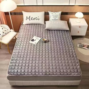 法兰绒床垫1.8m床褥子1.5m双人垫被褥F学生宿舍单人0.9米1.2榻榻