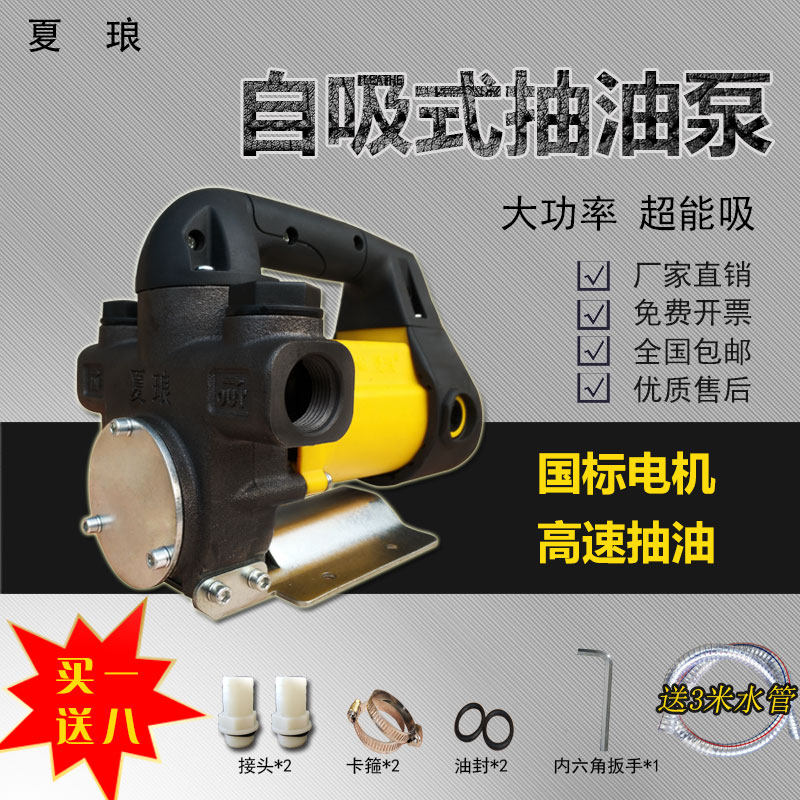 电动抽油泵12V24V2s20V充电柴油吸油器自吸加油机直流小型抽油器