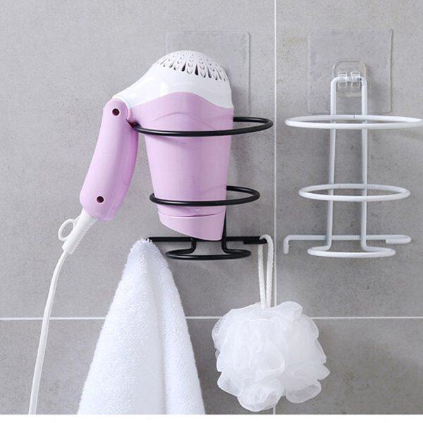 收纳架吹风机自粘电吹风挂架挂钩支架风筒吹风机置物架免打孔挂钩