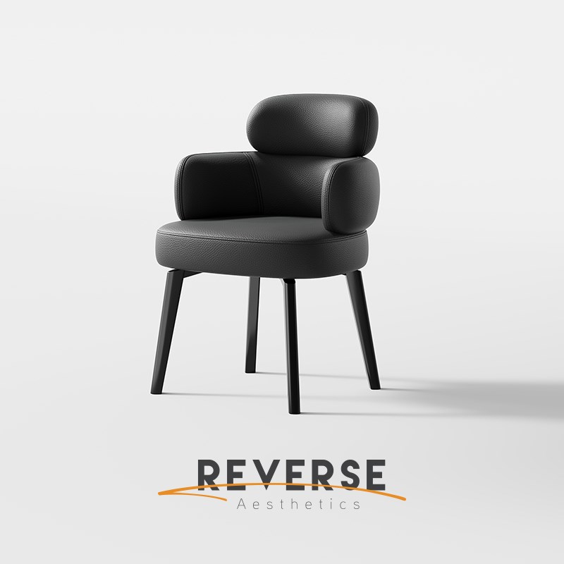 逆时针意式轻奢餐椅家用2025新款弹簧包坐垫舒R适高级酒店旋转餐