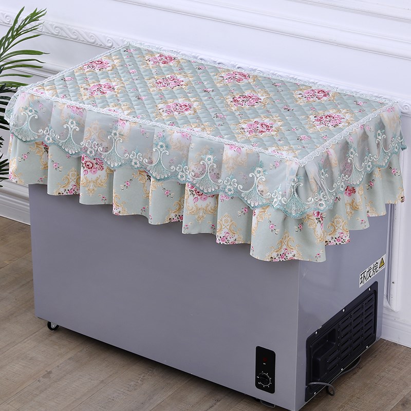 冰柜遮盖盖布翻盖式防尘盖v新款长方形顶盖保温加厚冷柜防滑家用