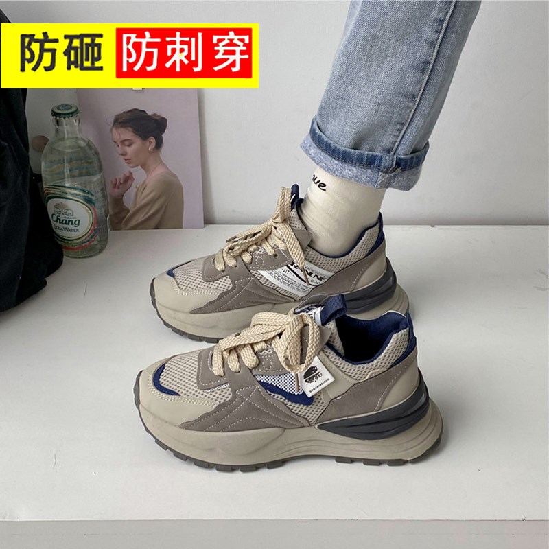 钢头劳保鞋女款新款女式轻便四季透气防砸钢包头女士夏季时尚女生