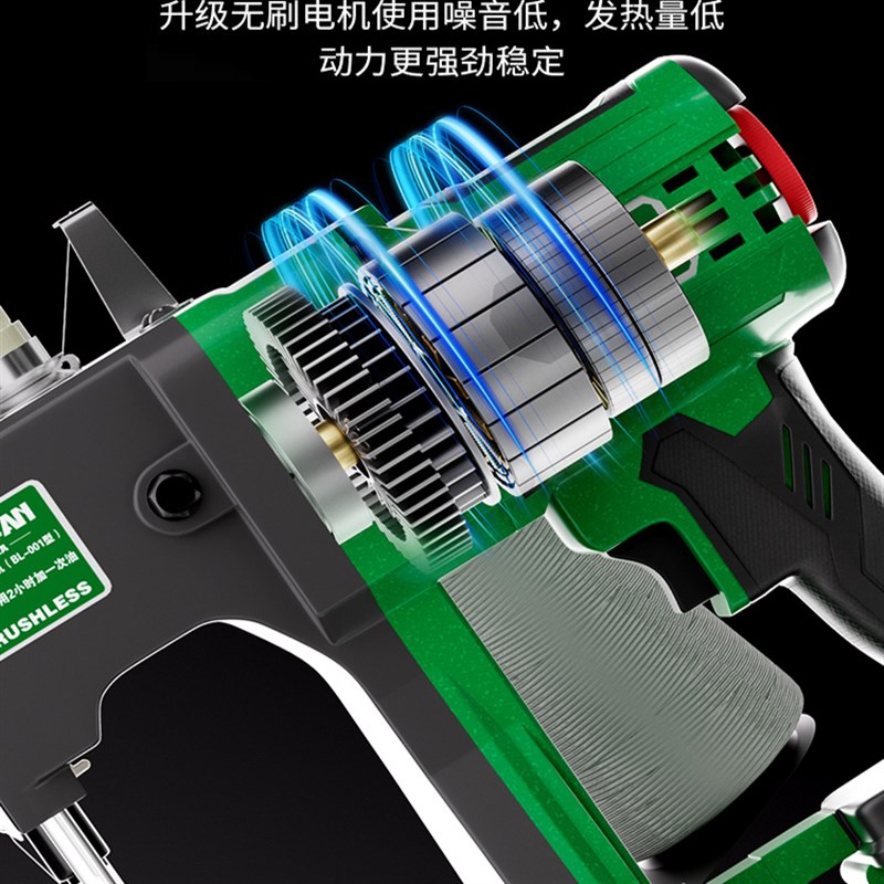 无刷缝包机手提式小型充电封口机编织袋蛇皮袋打包机锂电池边封机