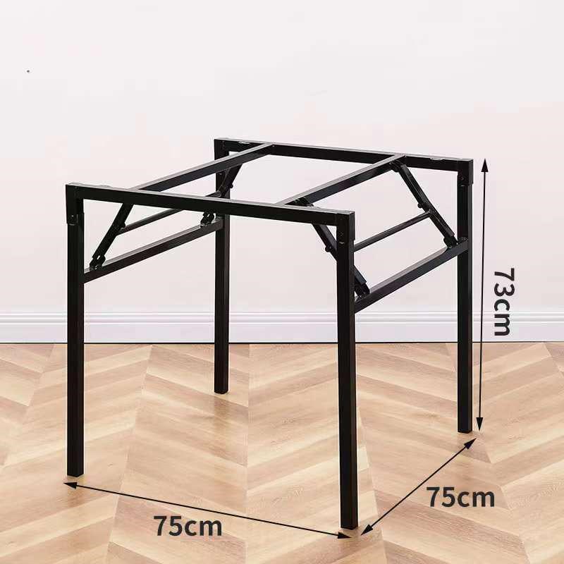 可折叠桌腿支架正方形方桌架子金属餐桌腿支架桌子腿铁桌架支撑架