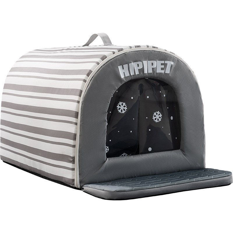 夏季狗狗猫咪降温清凉条纹弧形房子空调冰屋猫窝空调屋狗窝宠物