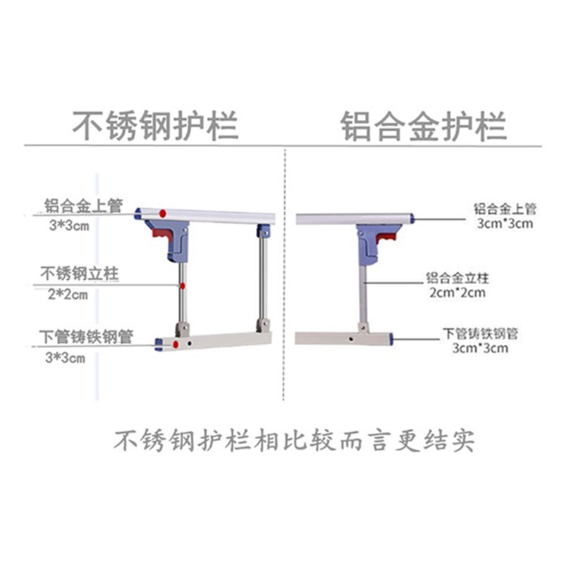 防掉床栏杆老人防儿童护栏围栏护理病床摔护边床板档扶手活动床栏