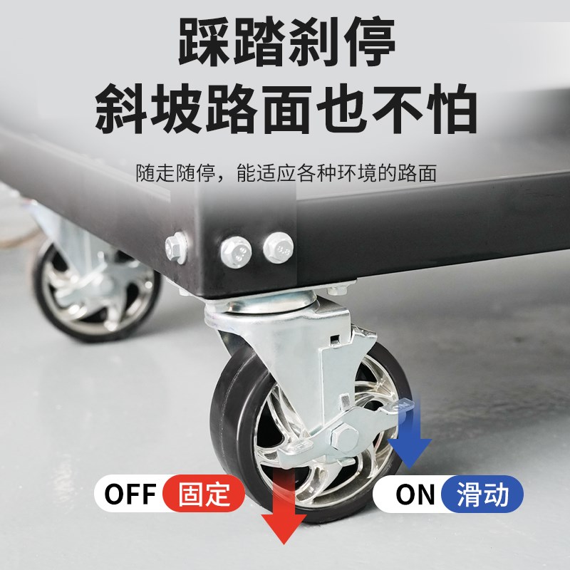 重型工具车三层汽修维修车间用周转车多功能移动小推车手推收纳架